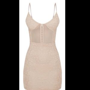 Lace Hook & Eye Bodycon Dress